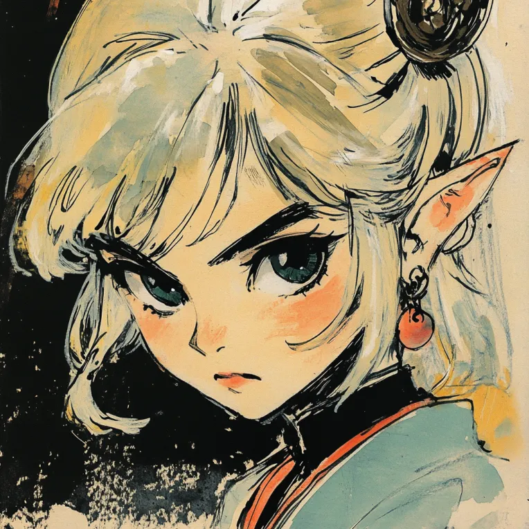 Traditional Painting Media,Girl,Style Boost,LoRA,FLUX.1