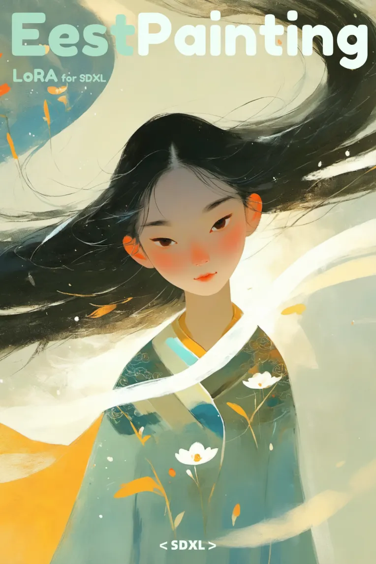 Chinese Style,Traditional Painting Media,Girl,LoRA,SDXL
