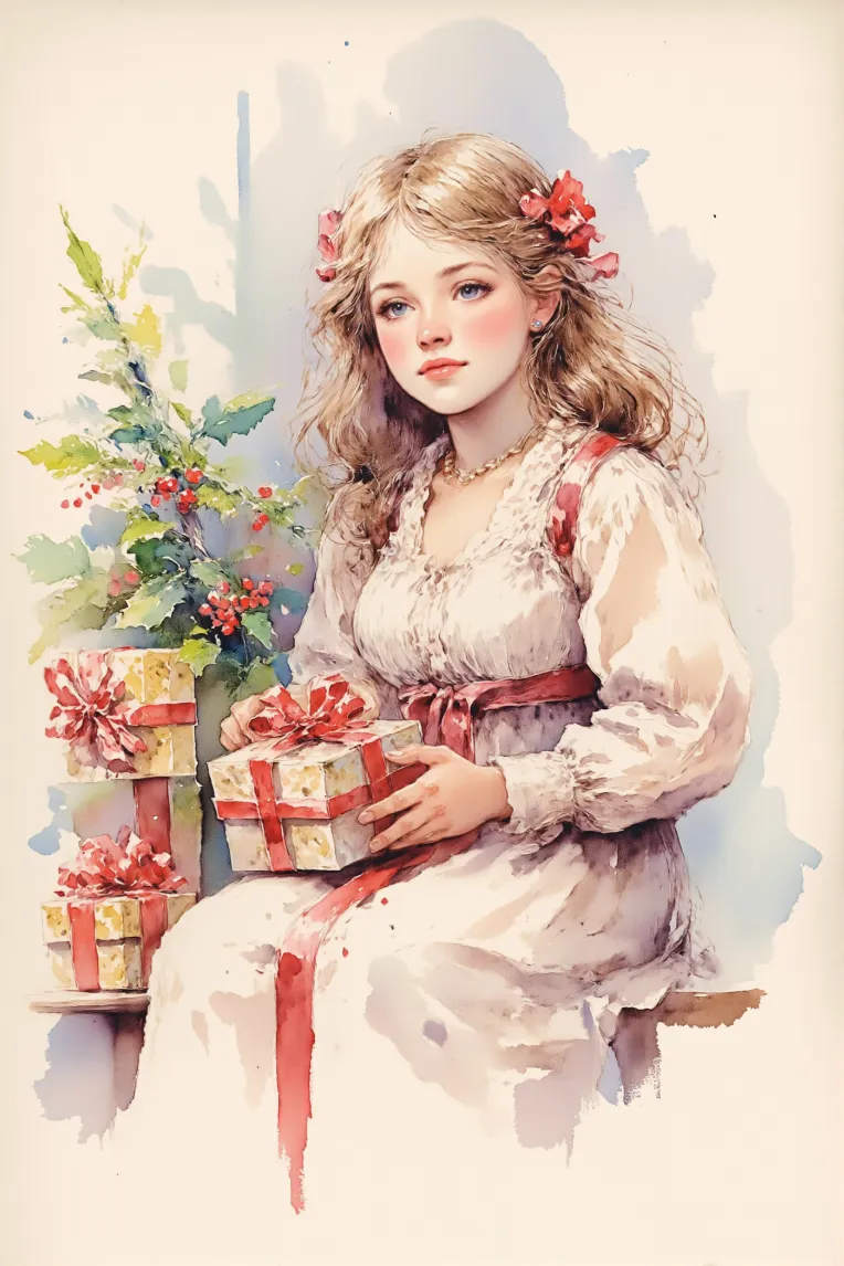 Traditional Painting Media,Girl,Style Boost,Checkpoint,FLUX.1