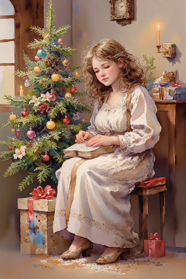 Traditional Painting Media,Girl,Style Boost,Checkpoint,FLUX.1