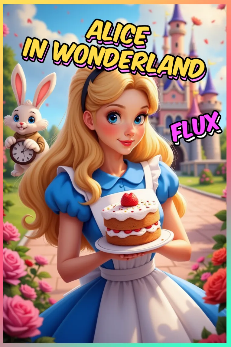 Cartoon style,Anime Character,Girl,LoRA,FLUX.1