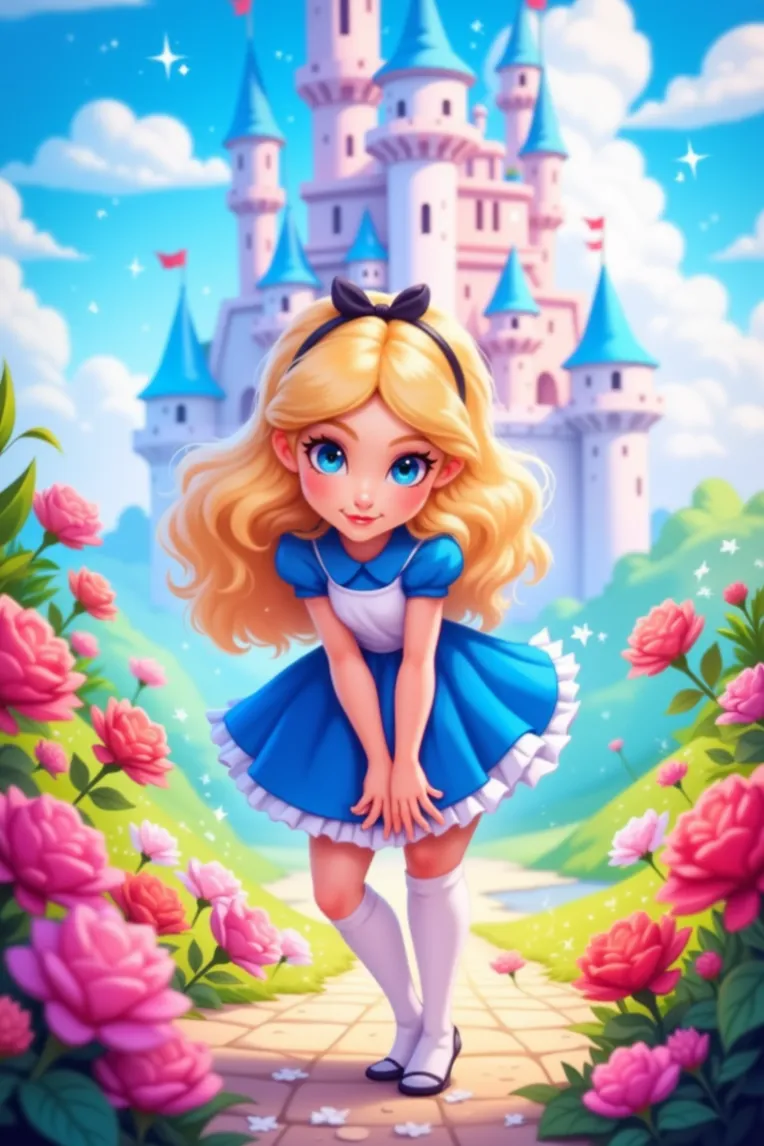 Cartoon style,Anime Character,Girl,LoRA,FLUX.1