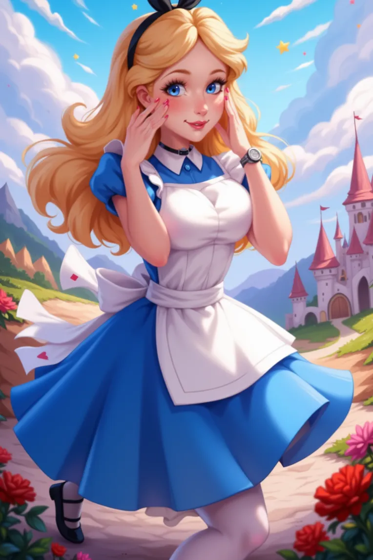 Cartoon style,Anime Character,Girl,LoRA,FLUX.1