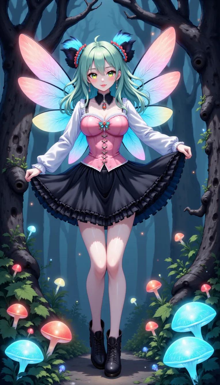 Anime Style,Girl,Physical/Facial feature,LoRA,FLUX.1