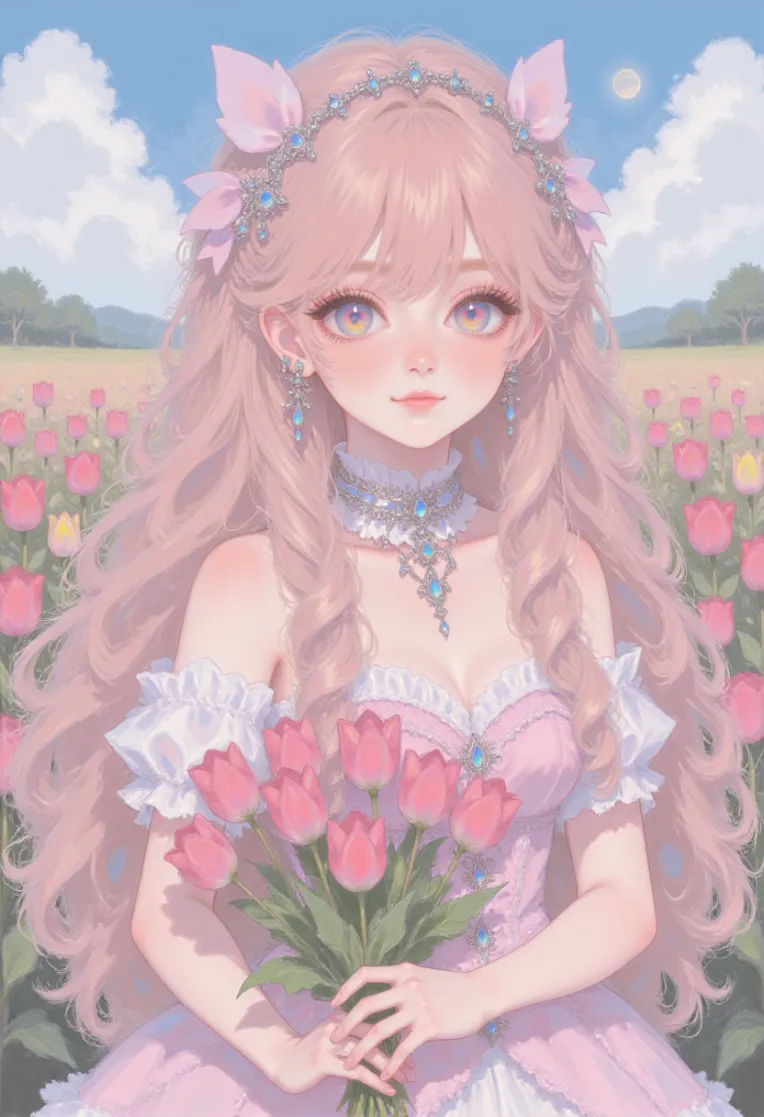 Digital Painting Media,Girl,Style Boost,LoRA,FLUX.1