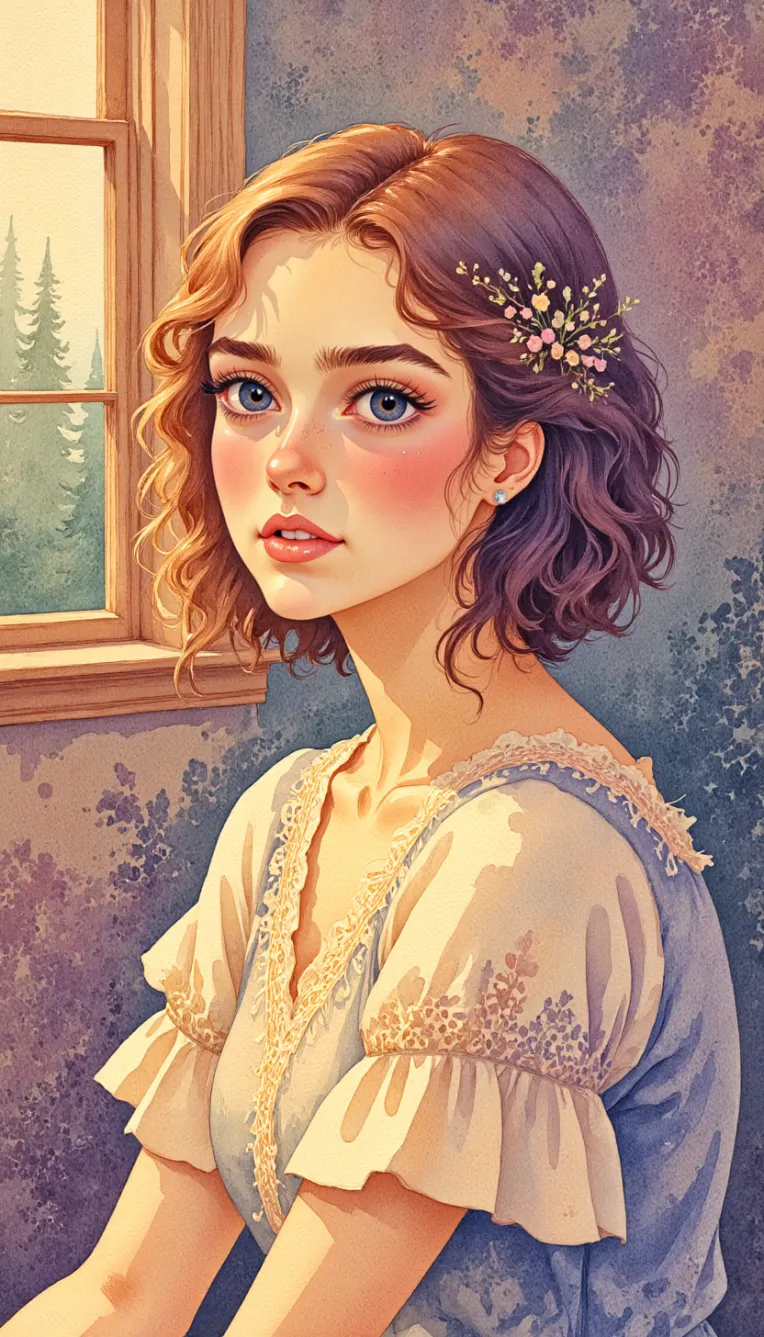 Traditional Painting Media,Girl,Style Boost,LoRA,FLUX.1