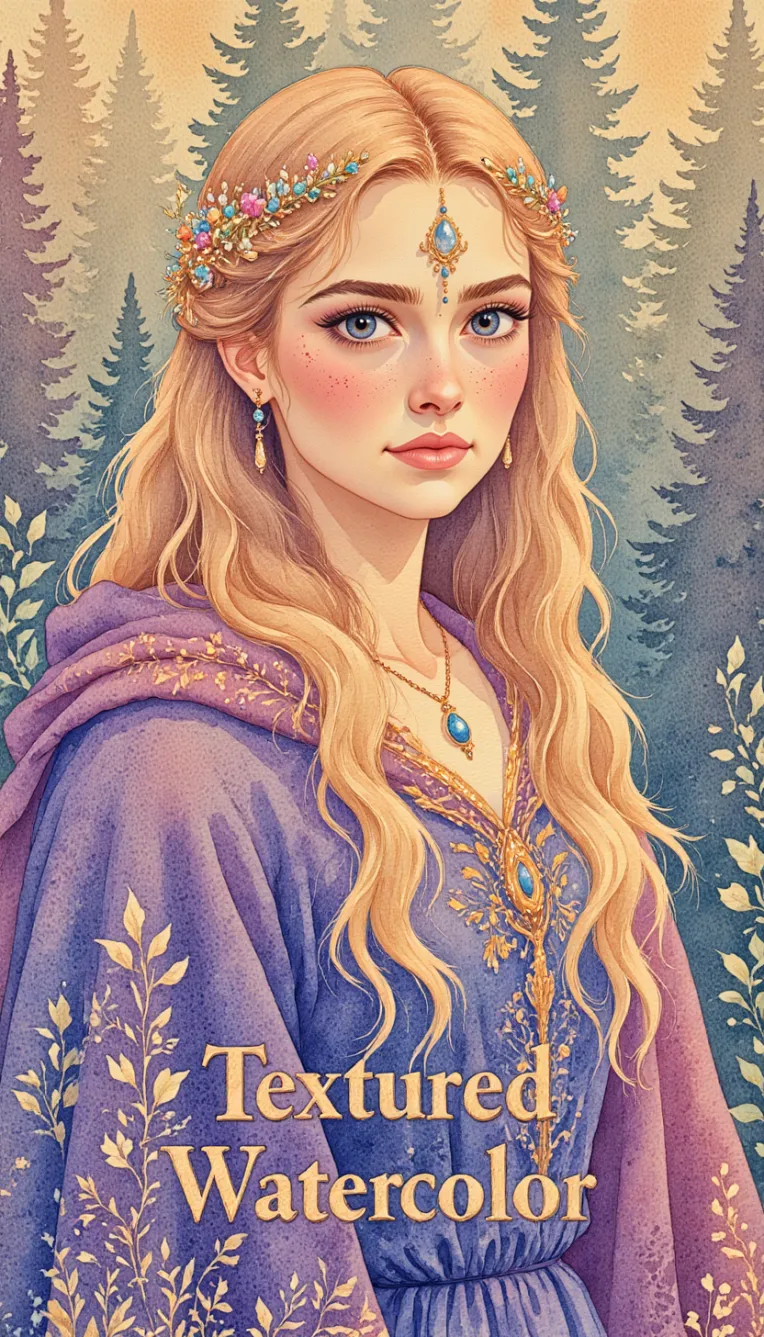 Traditional Painting Media,Girl,Style Boost,LoRA,FLUX.1