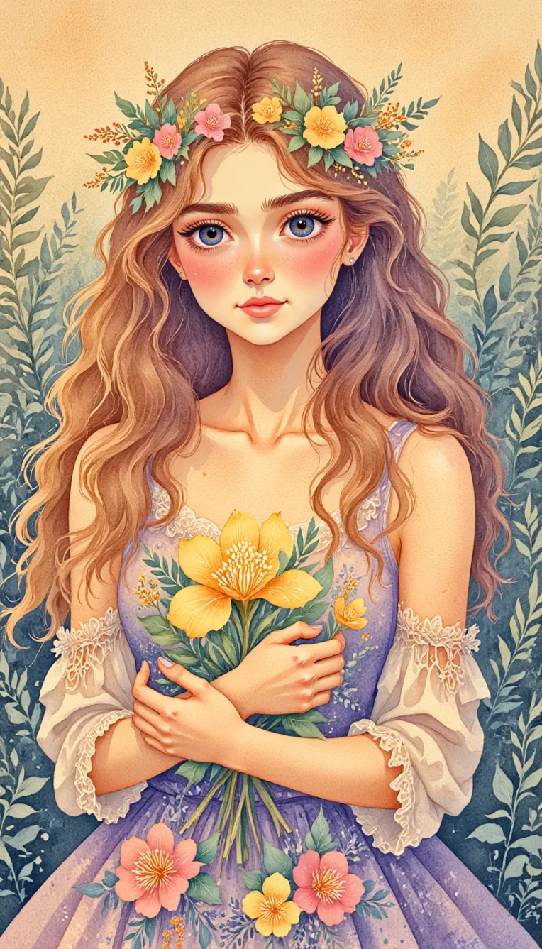 Traditional Painting Media,Girl,Style Boost,LoRA,FLUX.1