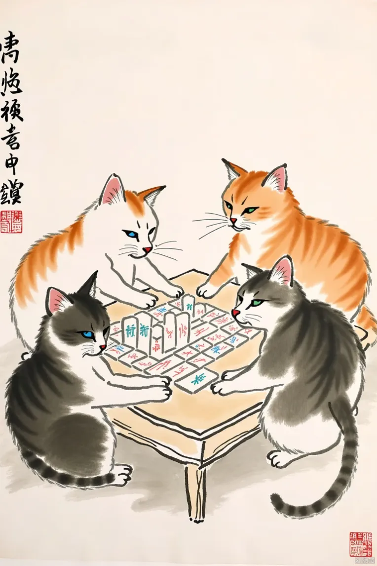 Traditional Painting Media,Style Boost,Animal,LoRA,FLUX.1