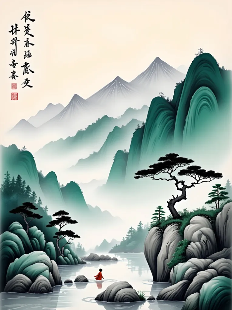 Traditional Painting Media,Style Boost,Landscape,LoRA,FLUX.1