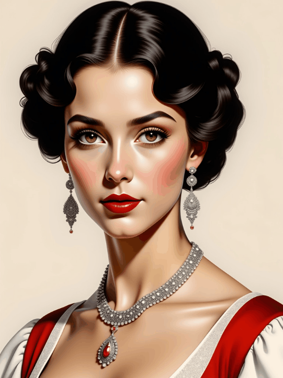 Happy Ai-vintage realism painting retro illustration Classic Painting Digital Art Vintage-FLUX.1 FLUX.1-Happy Ai