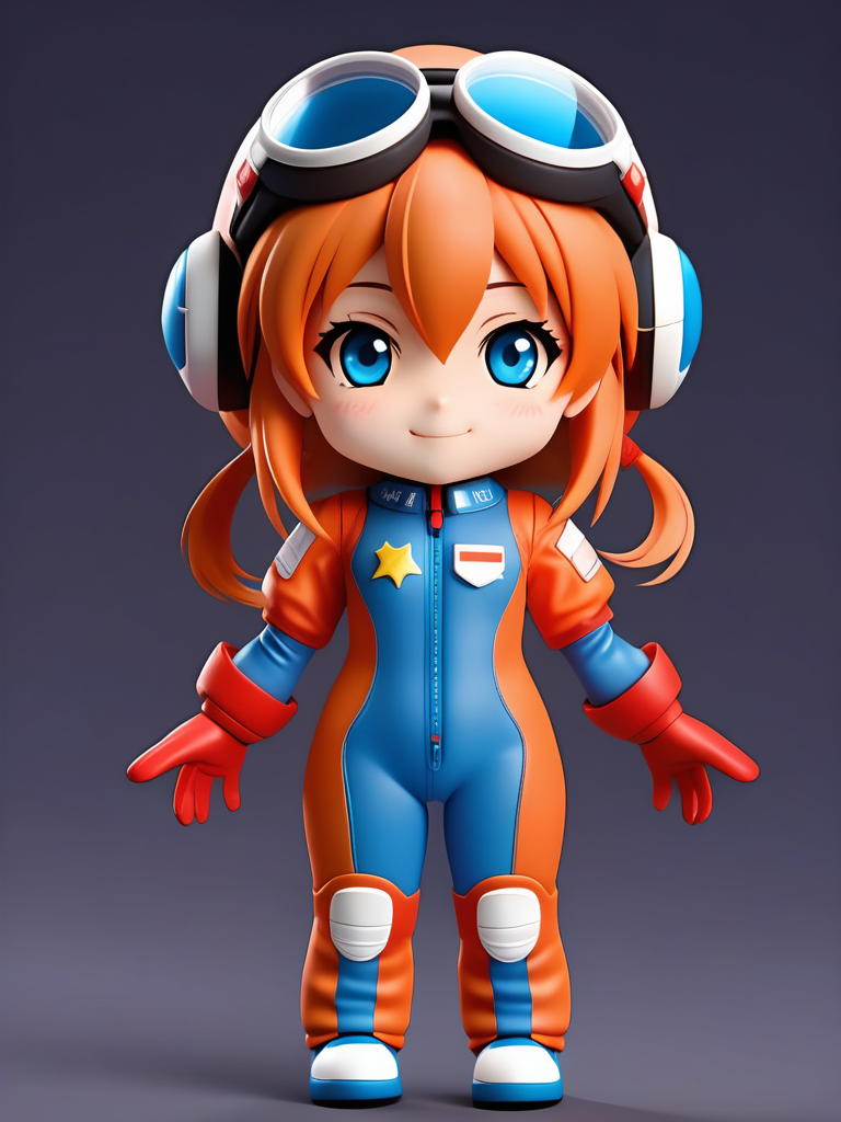 Happy Ai-Chibi Anime-Blind Box Pixar Disney 3D Art Cartoon style IP Characters Toys-FLUX.1 SDXL-Happy Ai