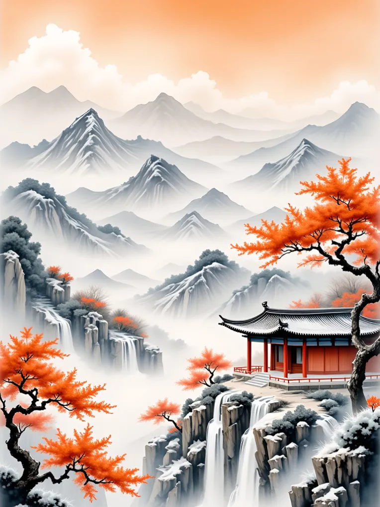 Traditional Painting Media,Style Boost,Landscape,LoRA,FLUX.1