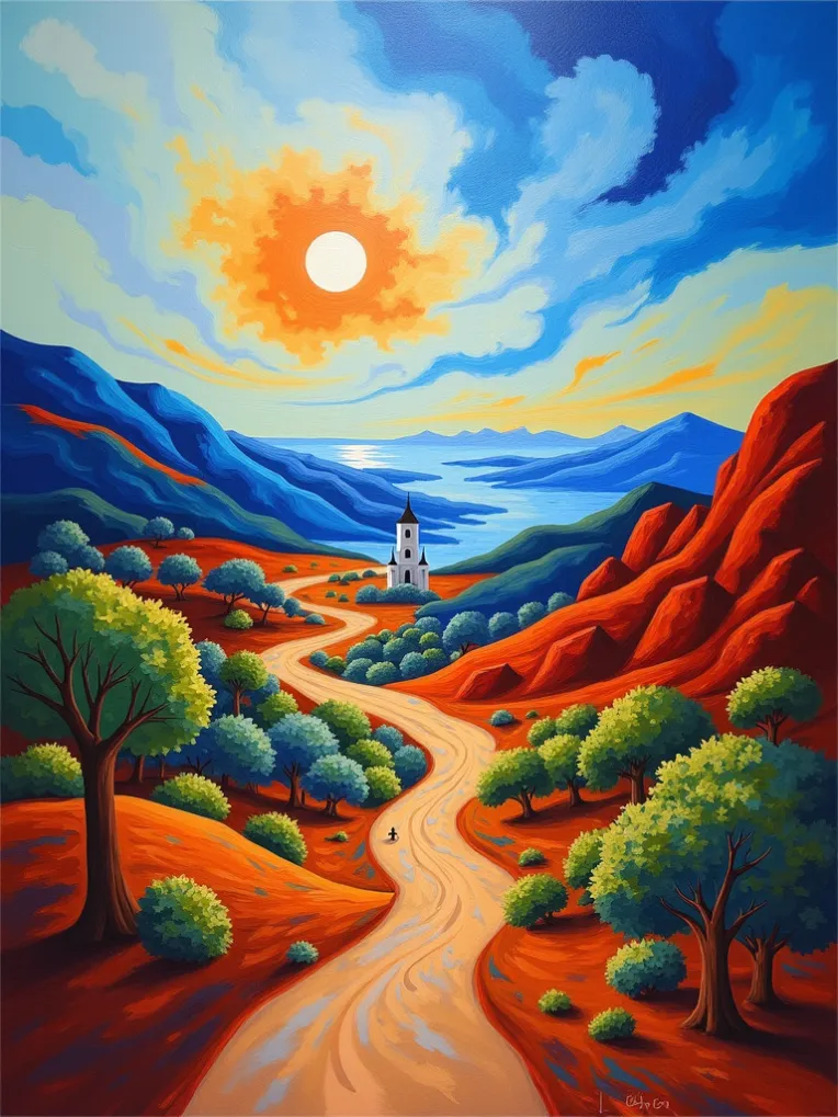 Traditional Painting Media,Style Boost,Landscape,LoRA,FLUX.1