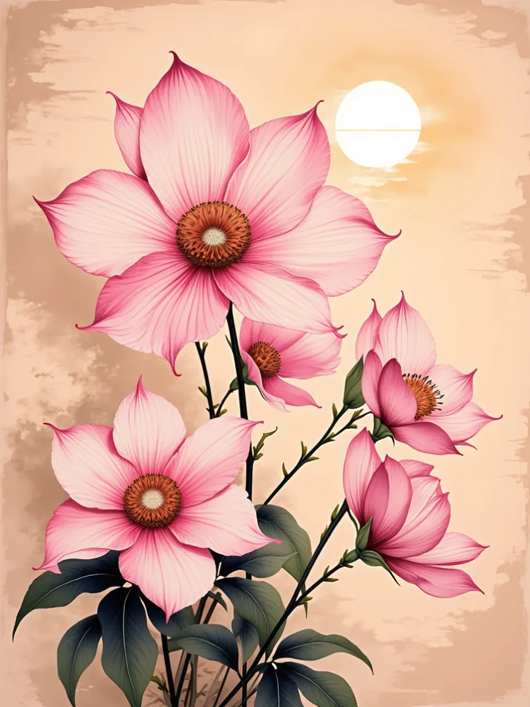 Traditional Painting Media,Style Boost,Plant,LoRA,FLUX.1