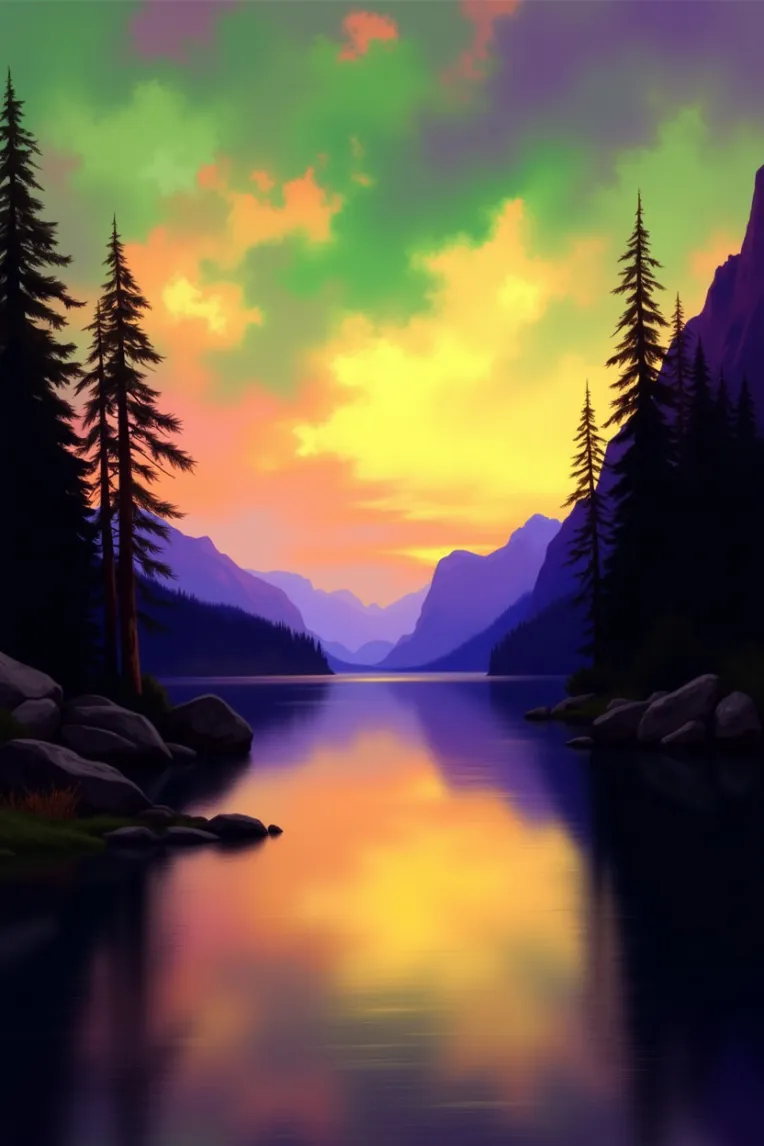 Traditional Painting Media,Style Boost,Landscape,LoRA,FLUX.1