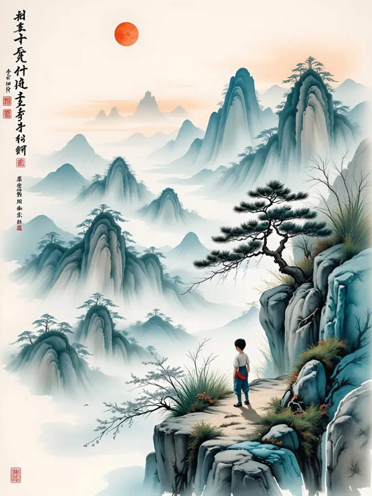 Traditional Painting Media,Style Boost,Landscape,LoRA,FLUX.1