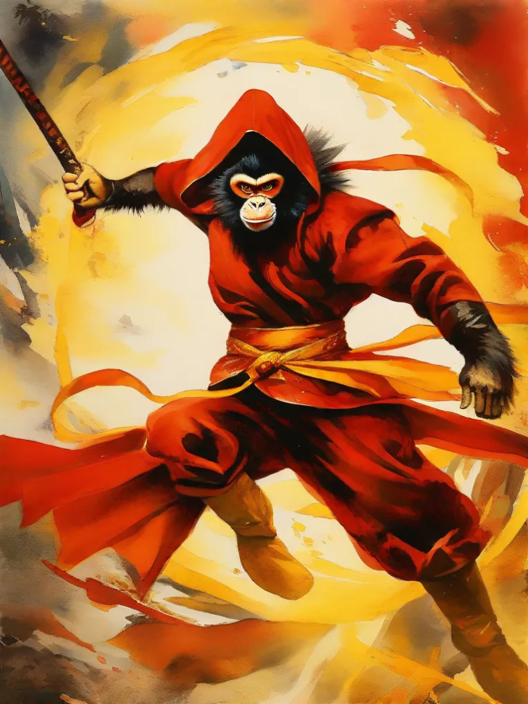 Traditional Painting Media,Boy,Style Boost,LoRA,HunyuanDiT v1.2