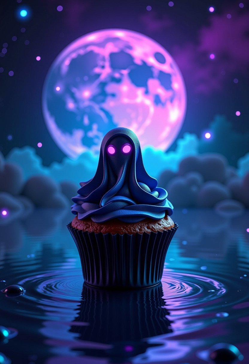 Happy Ai- Cupcakes-Spooky Fun Scary Cupcake Festival Desserts Halloween-FLUX.1 FLUX.1-Happy Ai