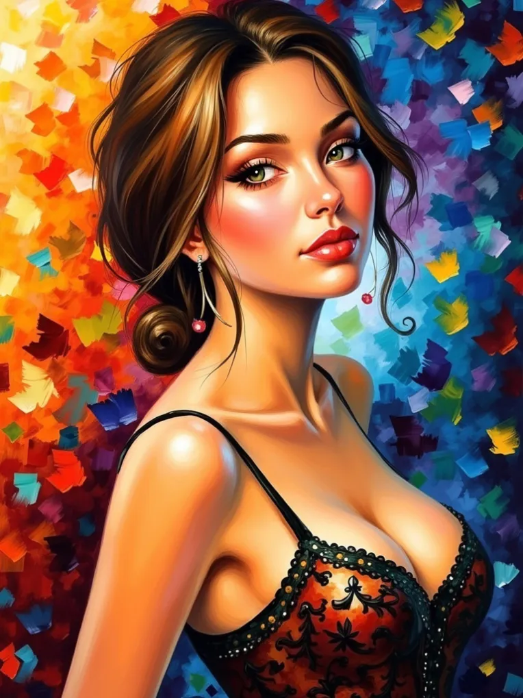 Traditional Painting Media,Girl,Style Boost,LoRA,FLUX.1