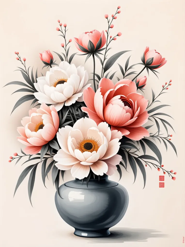Traditional Painting Media,Style Boost,Plant,LoRA,FLUX.1
