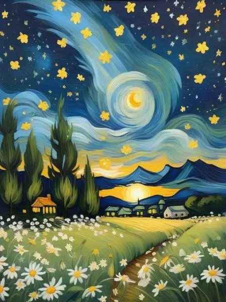 Digital Painting Media,Style Boost,Landscape,LoRA,SDXL