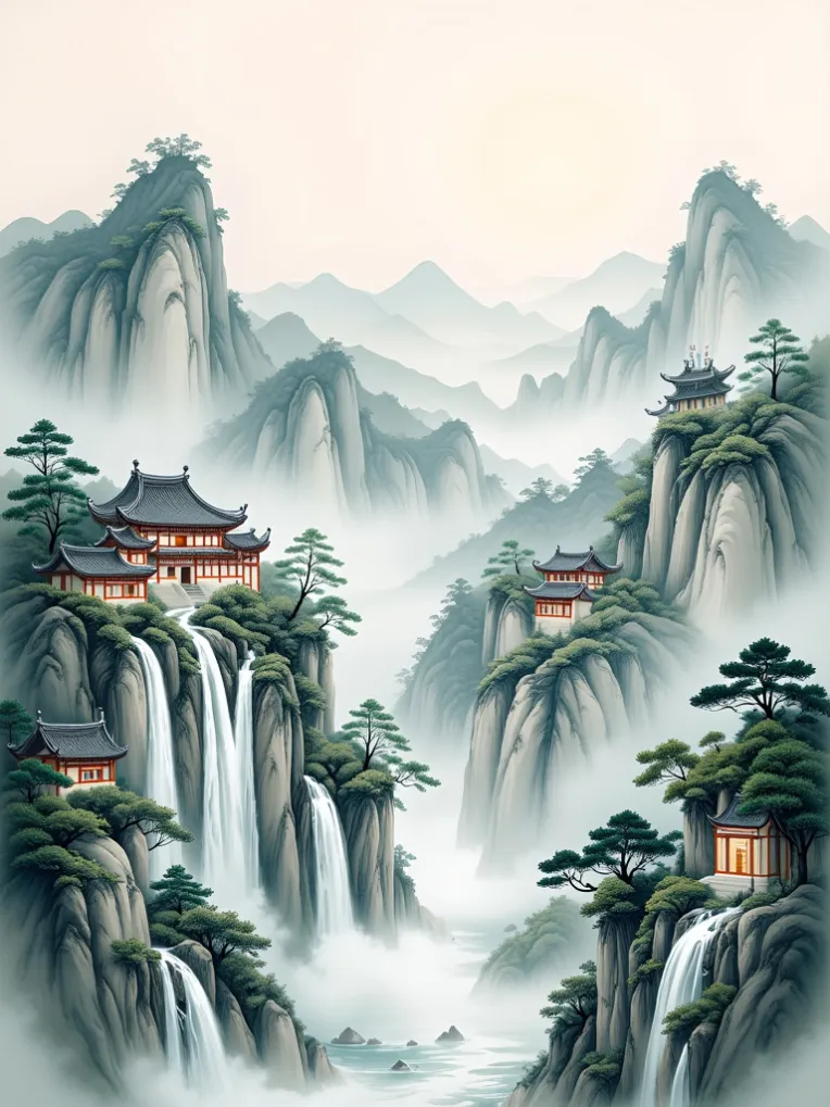 Traditional Painting Media,Style Boost,Landscape,LoRA,FLUX.1