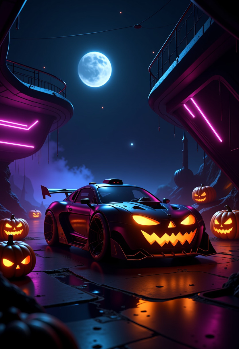 Happy Ai-spooky tech scifi intelligent world Halloween -FLUX.1 FLUX.1-Happy Ai