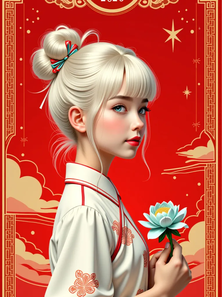 Traditional Painting Media,Girl,Style Boost,LoRA,FLUX.1