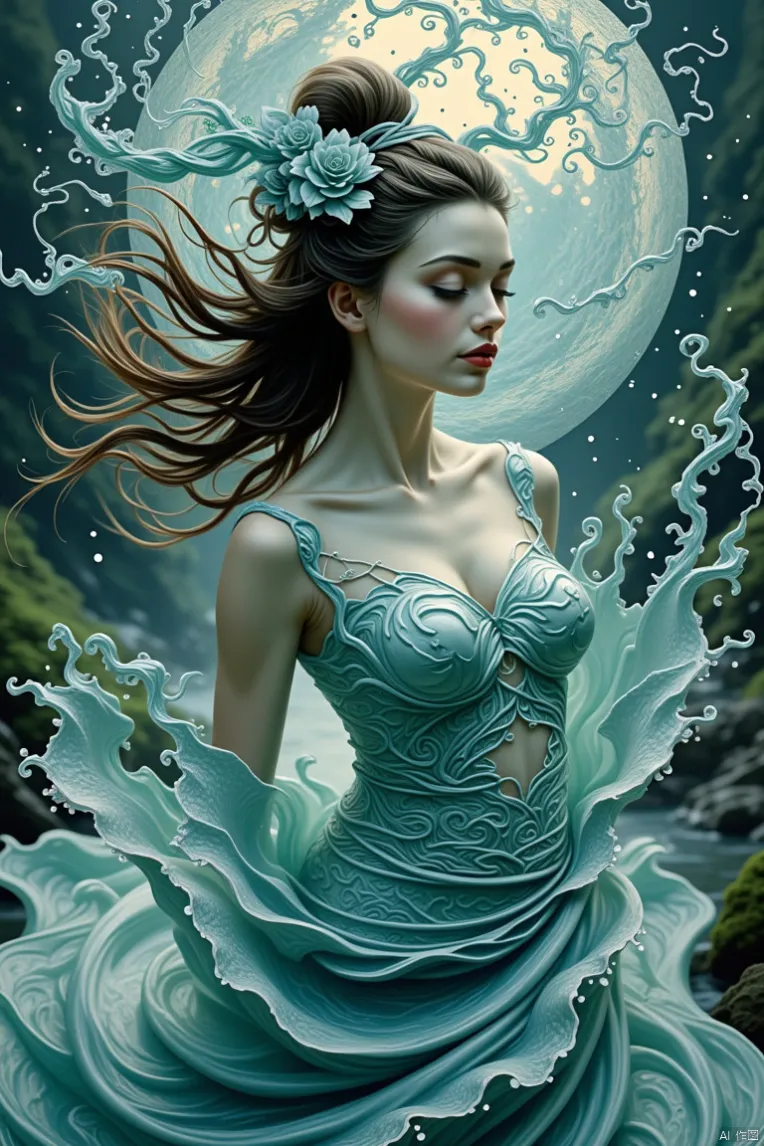 Digital Painting Media,Girl,Style Boost,LoRA,FLUX.1