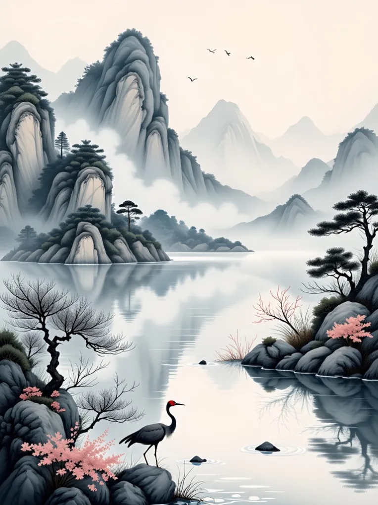 Traditional Painting Media,Style Boost,Landscape,LoRA,FLUX.1