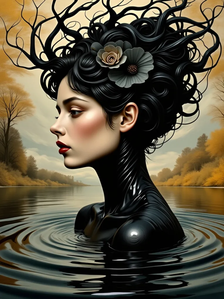 Digital Painting Media,Girl,Style Boost,LoRA,FLUX.1