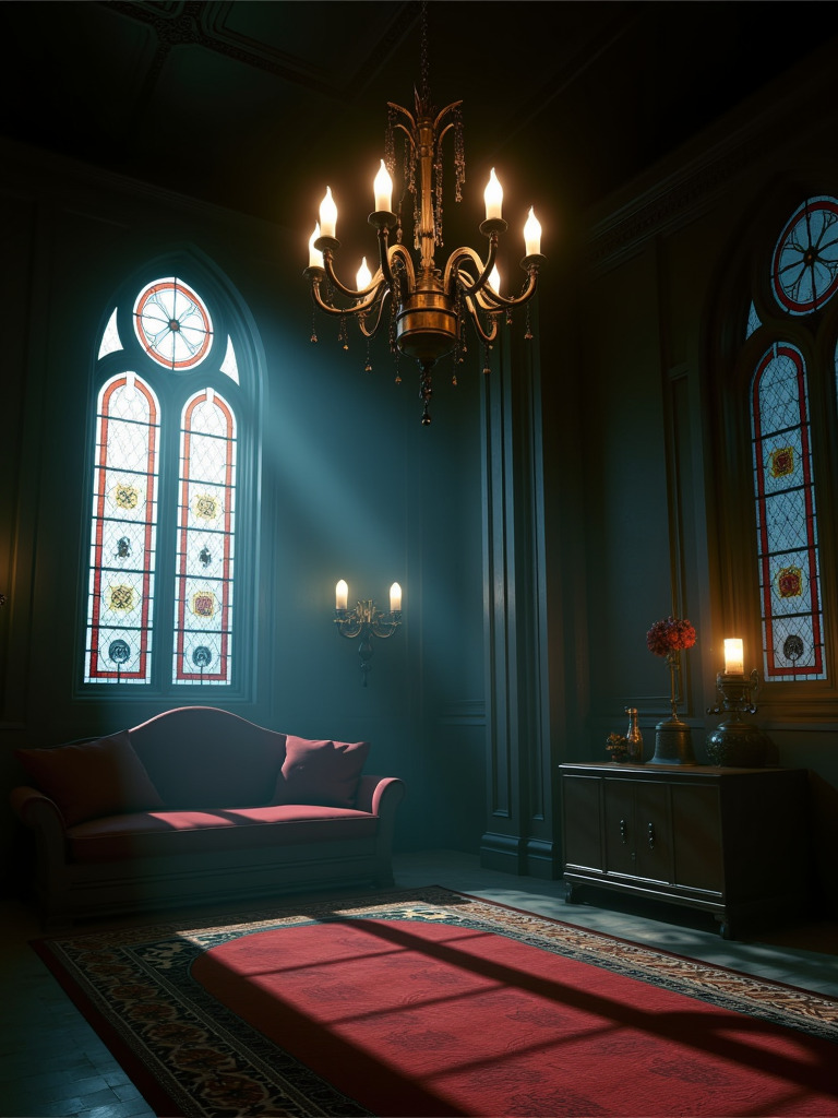 Happy Ai-Gothic Interior Design-High-Quality Gothic Architecture and Space Design Decorating-FLUX.1 FLUX.1-Happy Ai