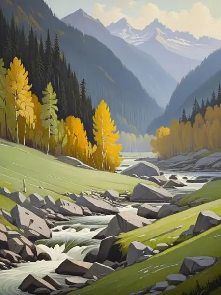 Digital Painting Media,Style Boost,Landscape,LoRA,SDXL