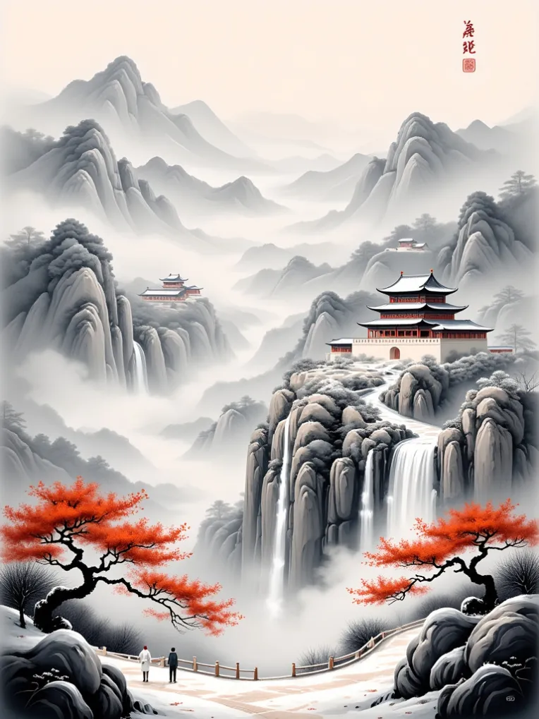 Traditional Painting Media,Style Boost,Landscape,LoRA,FLUX.1