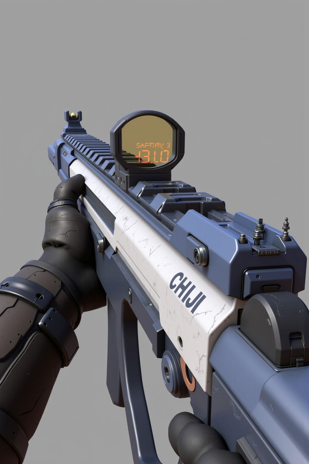 Happy Ai-Game Props 3D Weapons Game Design Firearms Game Assets CG Game Asset-FLUX.1 FLUX.1-Happy Ai