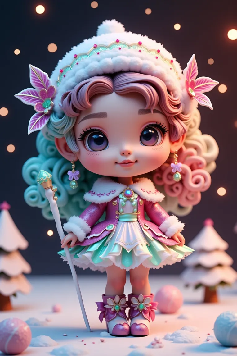 Cartoon style,Girl,Style Boost,LoRA,FLUX.1
