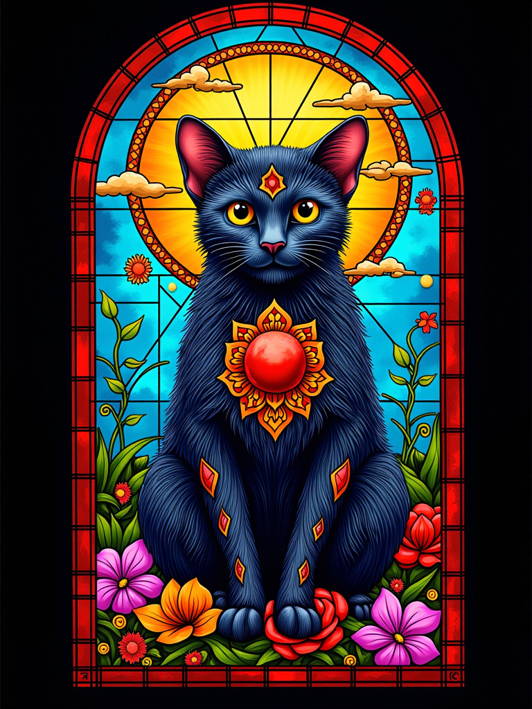 Happy Ai-Creative Colorful Animals Portrait Oil Illustration Classic Painting Digital Art- FLUX.1 FLUX.1-Happy Ai