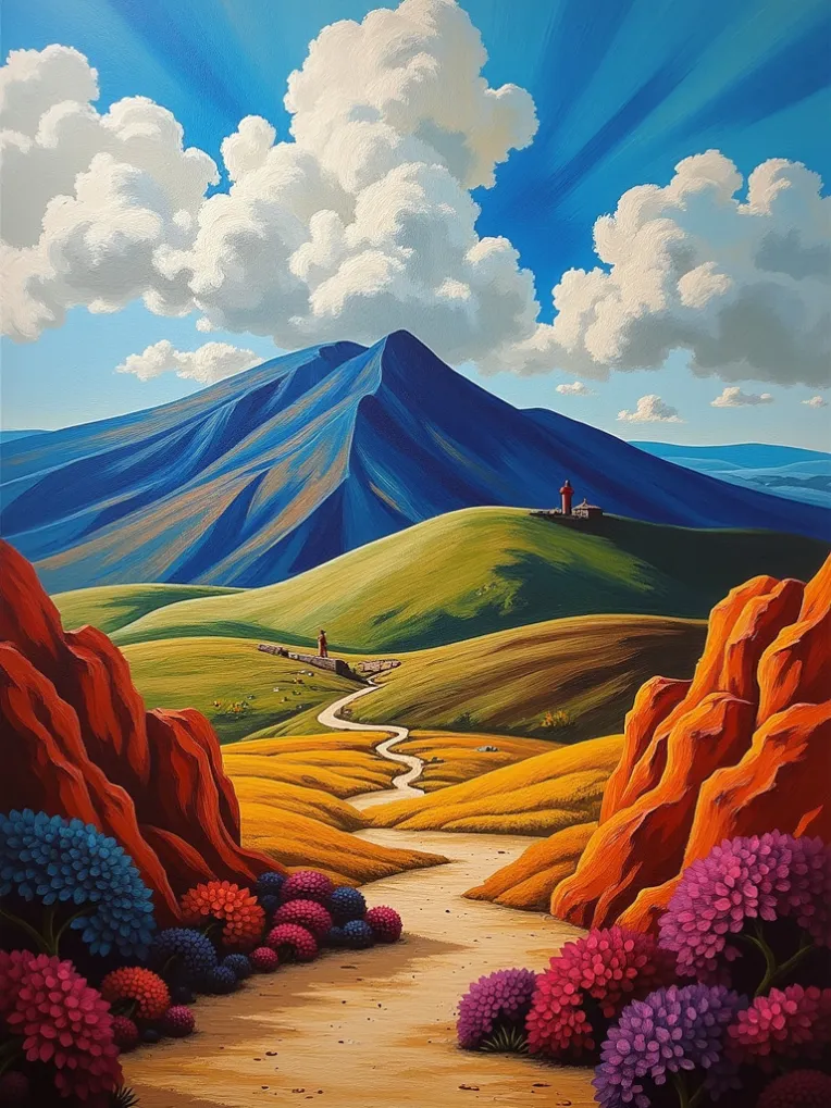 Traditional Painting Media,Style Boost,Landscape,LoRA,FLUX.1