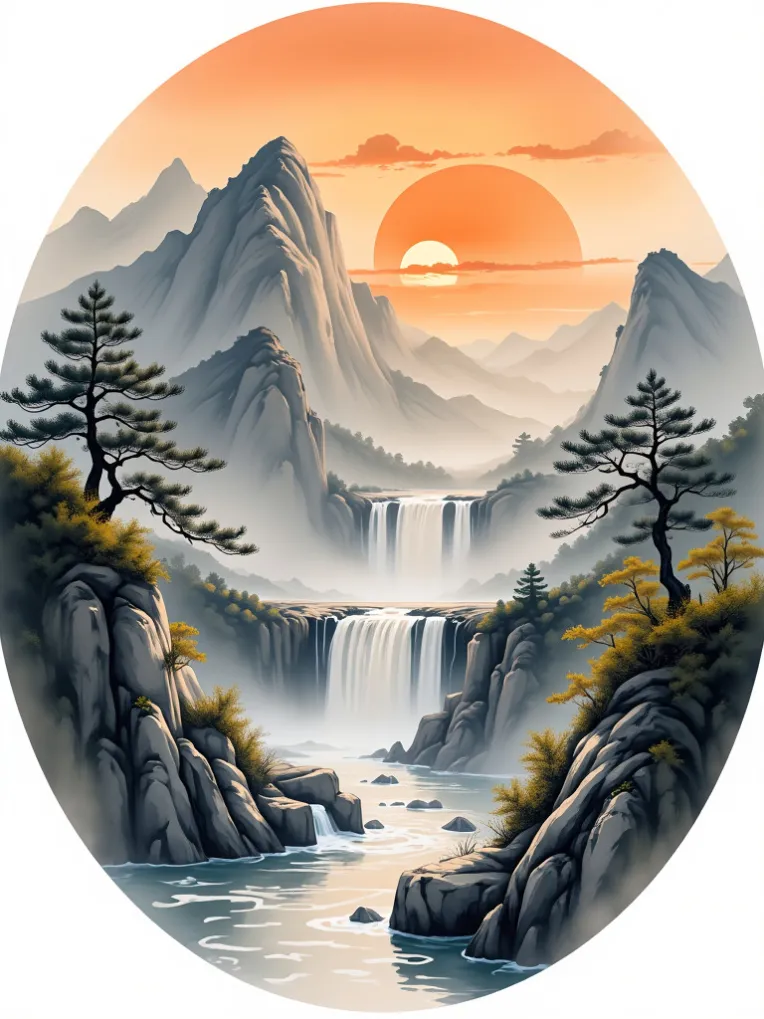 Traditional Painting Media,Style Boost,Landscape,LoRA,FLUX.1