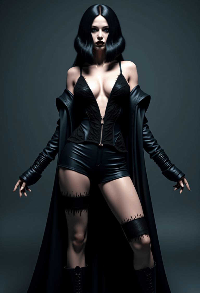Happy Ai-Gothic Dark aesthetic Portrait Surreal Photography  fashion Photo Filter Dark Art-FLUX.1 FLUX.1-Happy Ai