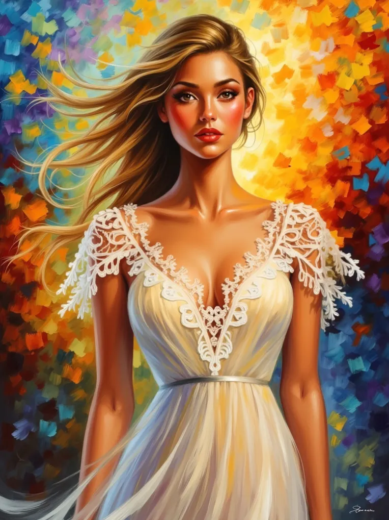 Traditional Painting Media,Girl,Style Boost,LoRA,FLUX.1