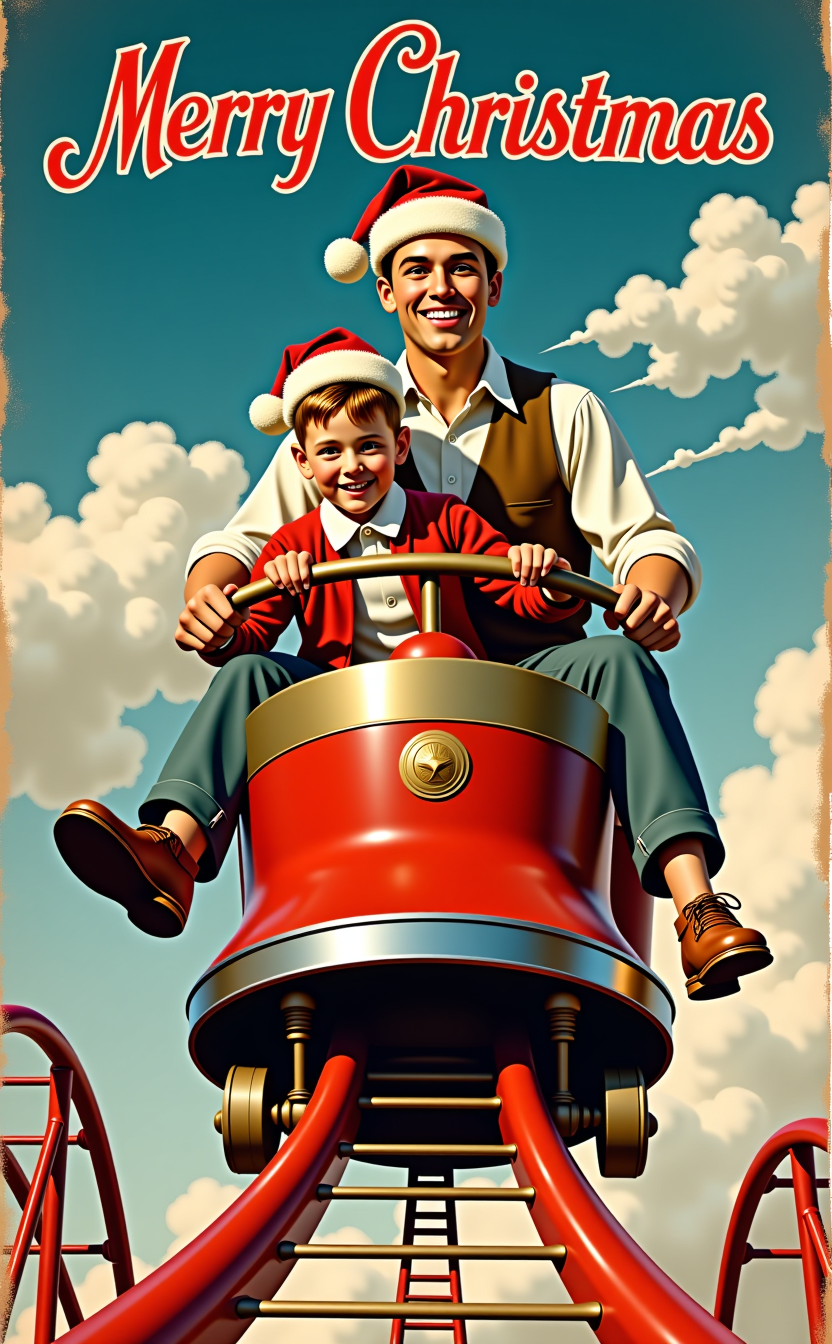 Happy Ai-Vintage Retro Photograph Vintage Photo Nostalgic Illustration Flat Christmas Filter-FLUX.1 FLUX.1-Happy Ai