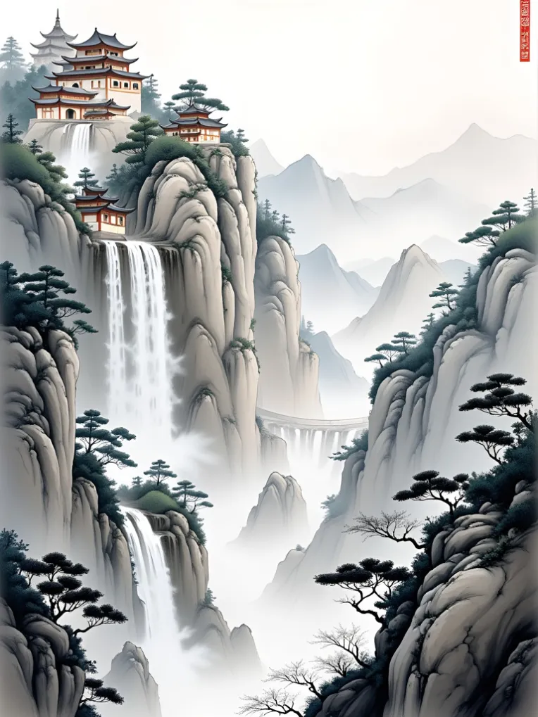 Traditional Painting Media,Style Boost,Landscape,LoRA,FLUX.1