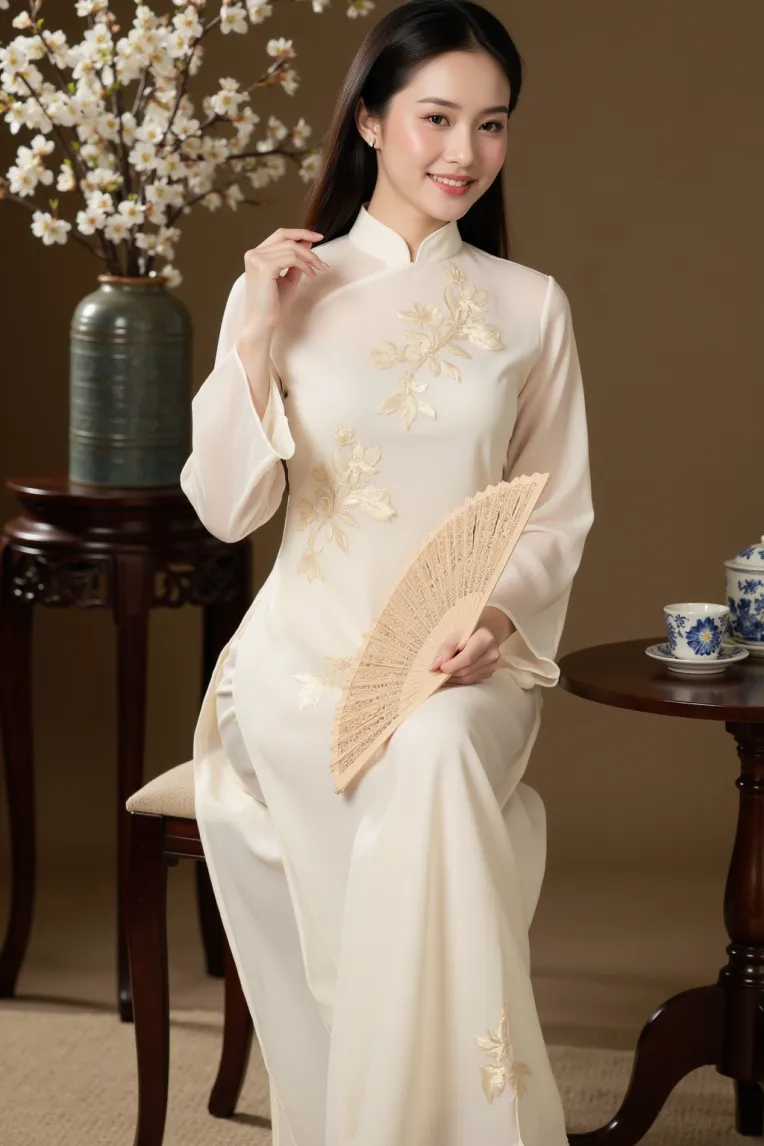 F.1 Ao Dai Viet Nam Studio Photo-LoRA-DinoDaydreamer-Shakker