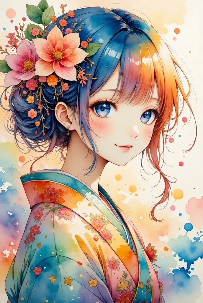 Traditional Painting Media,Girl,Style Boost,LoRA,FLUX.1