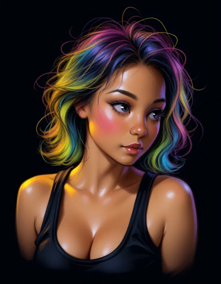 Flat Illustration,Girl,Element Boost,LoRA,Illustrious