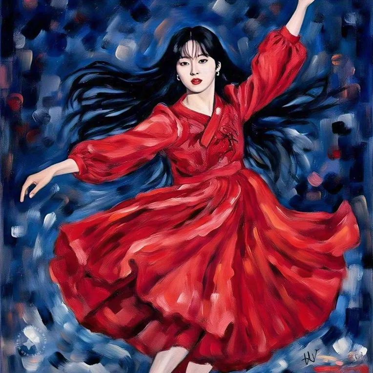 Traditional Painting Media,Girl,Style Boost,LoRA,FLUX.1