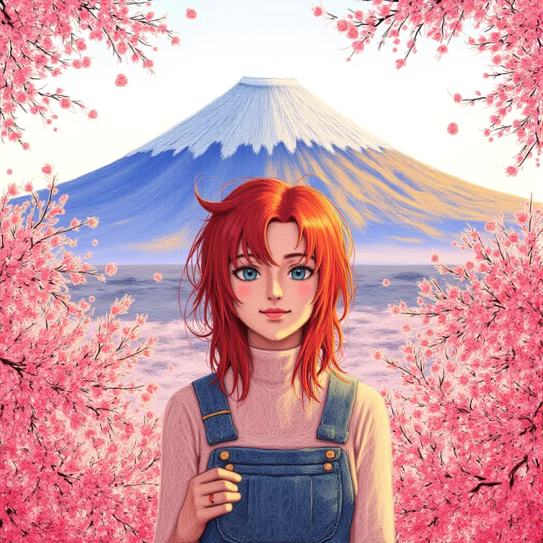 Hand-Drawn,Traditional Painting Media,Girl,LoRA,FLUX.1