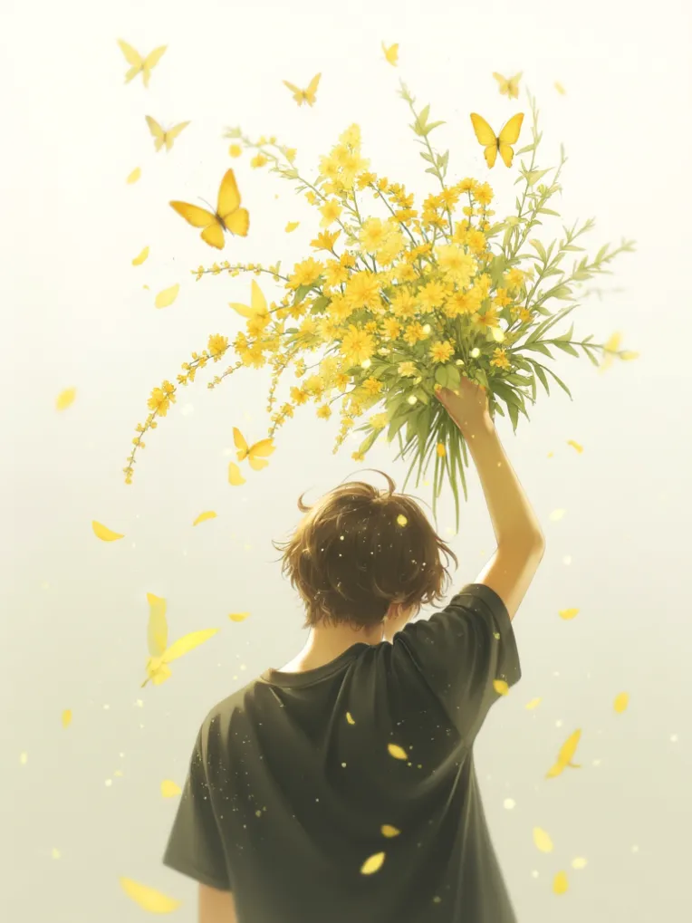 Flat Illustration,Boy,Style Boost,LoRA,FLUX.1